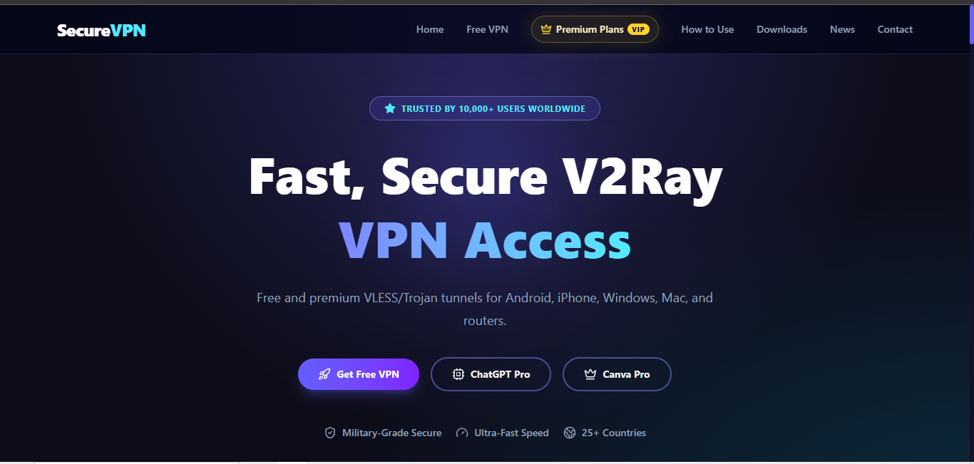 SecureVPN freenet.my website homepage